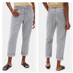 Everlane Women's High-Rise Summer / Super Soft Relaxed Jean Size 30 Ash gray
